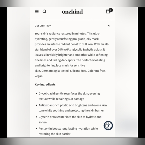 5/75$ ONEKIND Radical Repair 20% Skin Renewal Pro-Mask - Picture 8 of 10